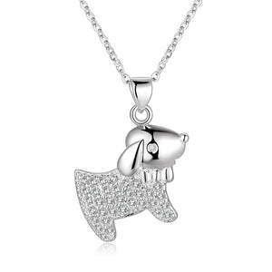 925 sterling silver necklace animal loverly dog