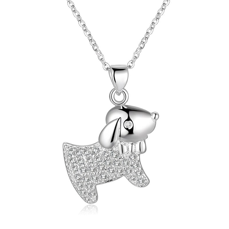 925 sterling silver necklace animal loverly dog