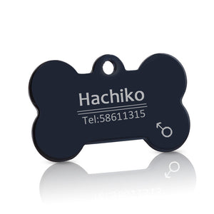 Multiple languages dog Stainless steel ID tag