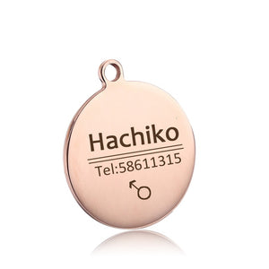 Multiple languages dog Stainless steel ID tag