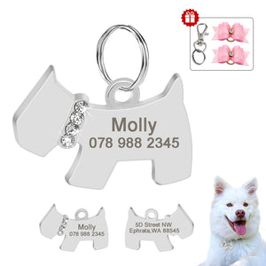 Personalized Dog ID Tag Dog Stainless Steel Anti-lost