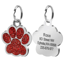 Load image into Gallery viewer, Dog ID Tag Engraved Metal