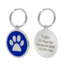 Load image into Gallery viewer, Dog ID Tag Engraved Metal