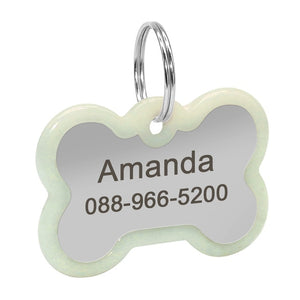 Dog ID Tag Engraved Metal