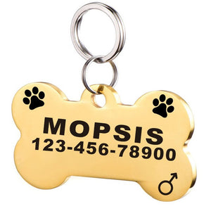 Stainless steel dog tag