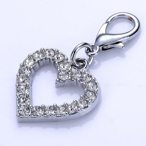 Crystal Heart Shaped Pet Jewelry