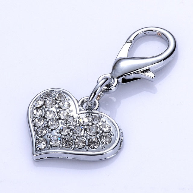 Crystal Heart Shaped Pet Jewelry