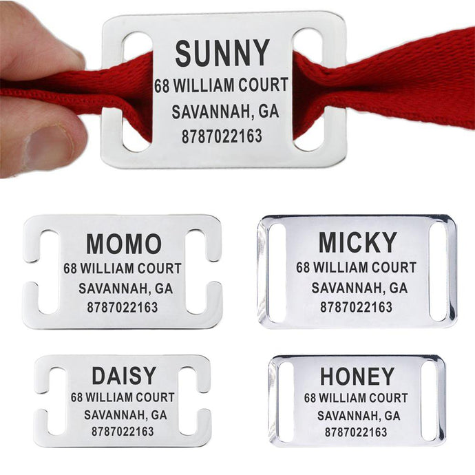 Personalized Pet ID Tag Slide-on