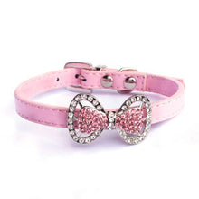 Load image into Gallery viewer, Crystal Bowknot PU Leather Puppy