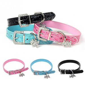 Dogs Crystal Pendant Collar