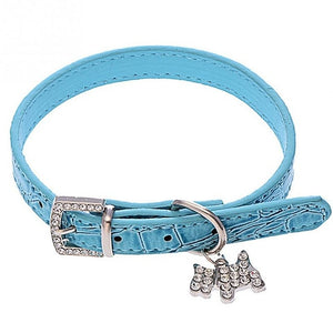 Dogs Crystal Pendant Collar