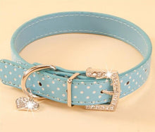 Load image into Gallery viewer, Snake Skin Leather Dog Collar Leash