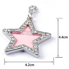 Load image into Gallery viewer, Anti Lost  Pet Dog  Silver Information Board Crystal  ID Tag