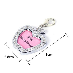 Anti Lost  Pet Dog  Silver Information Board Crystal  ID Tag