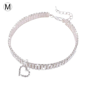 Diamond Pet Collar Glamour Love Pet Dog Tag Collar