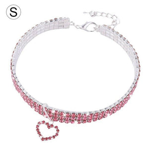 Diamond Pet Collar Glamour Love Pet Dog Tag Collar