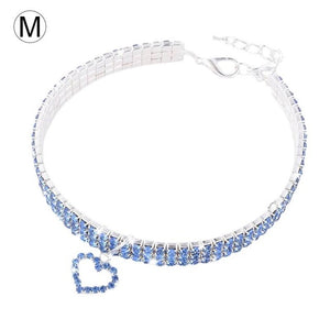 Diamond Pet Collar Glamour Love Pet Dog Tag Collar