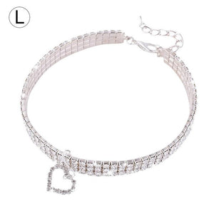 Diamond Pet Collar Glamour Love Pet Dog Tag Collar