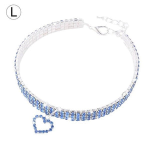 Diamond Pet Collar Glamour Love Pet Dog Tag Collar