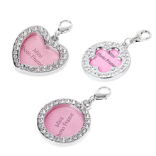 Load image into Gallery viewer, Rhinestone Crystal Pet Puppy ID Tag