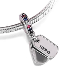 100% 925 Sterling Silver Hero Dog Tag